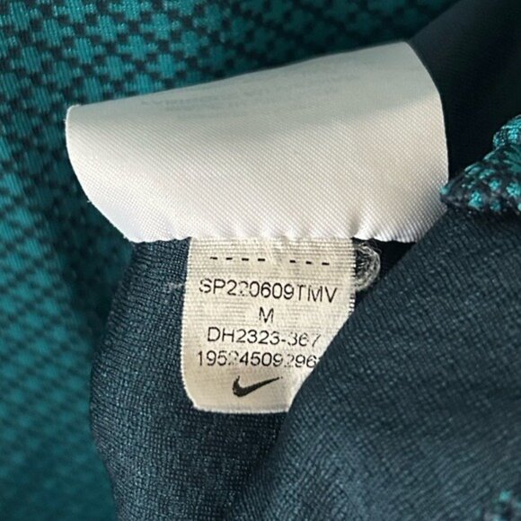 Nike Dri-Fit Golf Tennis Polo Collared Tank Top Teal Geometric Sz Med - Picture 10 of 14
